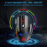 Ergonomic Wired Gaming Mouse LED 5500 DPI USB Computer Mouse Gamer RGB Mice X7 Silent Mause With Backlight Cable For PC Laptop - Livefree