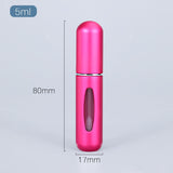 5ml Perfume Atomizer Portable Liquid Container For Cosmetics Mini Aluminum Spray Alcochol Empty Bottle  Refillable For Traveling - Livefree