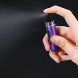 5ml Perfume Atomizer Portable Liquid Container For Cosmetics Mini Aluminum Spray Alcochol Empty Bottle  Refillable For Traveling - Livefree