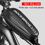 ROCKBROS Hard Shell Front Frame Scooter Hanging Bag Waterproof MTB Road Bike Folding Bag Multifunctional Electric Bicycle Bag - Livefree