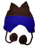 BomHCS Cute Fox Ears Beanie Winter Warm 100% Handmade Knit Hat - Livefree