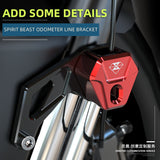 Spirit Beast Instrument line bracket modified motorcycle odometer wire frame decoration scooter meter line holder oil line clamp - Livefree