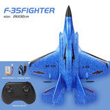 2.4G Glider RC Drone SU35 Fixed Wing Airplane Hand Throwing Foam Dron Electric Remote Control Outdoor RC Plane Toys for Boys F22 - Livefree