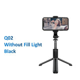 FANGTUOSI Wireless bluetooth selfie stick foldable mini tripod with fill light shutter remote control for IOS Android - Livefree