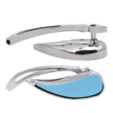 Chrome 360 Degree Rotation Universal Motorcycle Rearview Mirrors Motorcycle Scooter Rear View Side Mirrors 8 / 10mm - Livefree