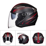 Motorcycle Helmet Double Lens Moto Helmet Open Face Scooter Racing Helmet Casco Moto Capacete Casque Scooter Motorbike Helmet - Livefree