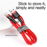 Baseus USB Cable for iPhone14 13 12 11 Pro Max Xs X 8 Plus Cable 2.4A Fast Charging Cable for iPhone Charger Cable USB Data Line - Livefree
