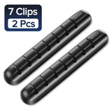 QOOVI Cable Organizer Management Wire Holder Flexible USB Cable Winder Tidy Silicone Clips For Mouse Keyboard Earphone Protector - Livefree