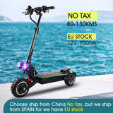 FLJ 72V 7000W Electric Scooter with Dual motors engines acrylic led pedal Top Speed E Bike Scooter electrico - Livefree