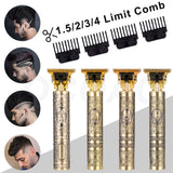 USB Rechargeable T9 Baldheaded Hair Clipper Electric hair trimmer Cordless Shaver Trimmer 0mm Men Barber Hair Cutting Machine - Livefree