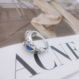 NEW Retro Cute Simple Design Owl Ring Multicolor Eyes Silver Color Men Women Engagement Wedding Rings Jewelry Gifts Resizable - Livefree