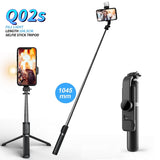 FANGTUOSI Wireless bluetooth selfie stick foldable mini tripod with fill light shutter remote control for IOS Android - Livefree