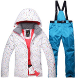 Winter Women Ski Suit Thermal Ski Jacket Pants Set Windproof Waterproof Snowboarding Jacket Female Skiing Suits Snow Coat - Livefree