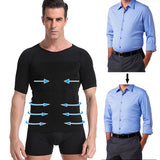 Classix Men Body Toning T-Shirt Slimming Body Shaper Corrective Posture Belly Control Compression Man Modeling Underwear Corset - Livefree