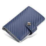 New Men women smart wallet Credit Bank card holder fashion purse Aluminum alloy Business Casual Mini wallet Brand PU Purse - Livefree