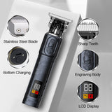 RESUXI Professional LCD display Hair Trimmer Hair Clipper Rechargeable Beard Trimmer for Men Cordless Trimmer Hair cutting tools - Livefree