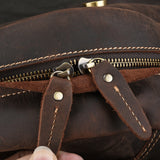 Genuine leather cow skin men large backpack outdoor travel backpack high quality - Livefree