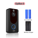 EKEN V7 HD 1080P Smart WiFi Video Doorbell Camera Visual Intercom Night vision IP Door Bell Wireless Security Camera - Livefree