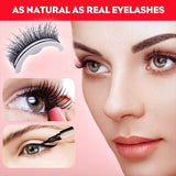 Reusable Self-Adhesive Eyelashes Natural Multiple reversible glue-free self-adhesive pairs of false eyelashes Dropshipping - Livefree