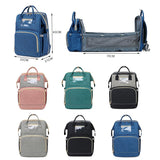 USB Diaper Bags Backpack Foldable Sunscreen Baby Bed Crib Bag Large Capacity Insulation Nursing Stroller Bag With Changing Mat - Livefree