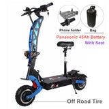 FLJ 7000W E Scooter with Dual engines 72V Electric scooter Road tire led pedal best Top Speed electrico skate board kickscooter - Livefree