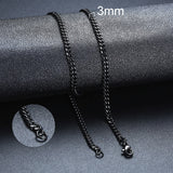 Vnox Cuban Chain Necklace for Men Women, Basic Punk Stainless Steel Curb Link Chain Chokers,Vintage Gold Tone Solid Metal Collar - Livefree