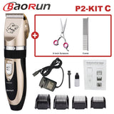 Baorun Professional Pet Dog Hair Trimmer Animal Grooming Clippers Cat Cutter Machine Shaver Electric Scissor Clipper 110-240V AC - Livefree
