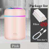 Portable 300ml Electric Air Humidifier Aroma Oil Diffuser USB Cool Mist Sprayer with Colorful Night Light for Home Car - Livefree