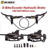 BLOOKE Electric Scooter Hydraulic Disc Brake Left/Right Set 140mm 160mm 180mm Power-Off E-bike Brakes with Rotor for Kugoo - Livefree