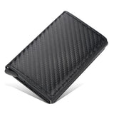 New Men women smart wallet Credit Bank card holder fashion purse Aluminum alloy Business Casual Mini wallet Brand PU Purse - Livefree