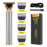 USB Rechargeable T9 Baldheaded Hair Clipper Electric hair trimmer Cordless Shaver Trimmer 0mm Men Barber Hair Cutting Machine - Livefree