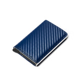 Customized Wallet 2022 Credit Card Holder Men Wallet RFID Aluminium Box Bank Card Holder Vintage Leather Wallet with Money Clips - Livefree