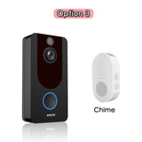 EKEN V7 HD 1080P Smart WiFi Video Doorbell Camera Visual Intercom Night vision IP Door Bell Wireless Security Camera - Livefree