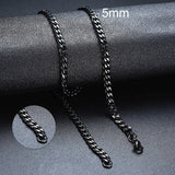 Vnox Cuban Chain Necklace for Men Women, Basic Punk Stainless Steel Curb Link Chain Chokers,Vintage Gold Tone Solid Metal Collar - Livefree