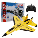 2.4G Glider RC Drone SU35 Fixed Wing Airplane Hand Throwing Foam Dron Electric Remote Control Outdoor RC Plane Toys for Boys F22 - Livefree