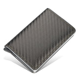 New Men women smart wallet Credit Bank card holder fashion purse Aluminum alloy Business Casual Mini wallet Brand PU Purse - Livefree