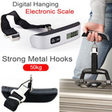 Portable Scale Digital LCD Display 110lb/50kg Electronic Luggage Hanging Suitcase Travel Weighs Baggage Bag Weight Balance Tool - Livefree