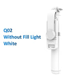 FANGTUOSI Wireless bluetooth selfie stick foldable mini tripod with fill light shutter remote control for IOS Android - Livefree
