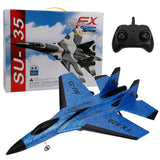 2.4G Glider RC Drone SU35 Fixed Wing Airplane Hand Throwing Foam Dron Electric Remote Control Outdoor RC Plane Toys for Boys F22 - Livefree