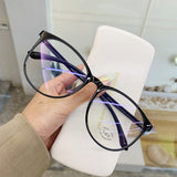 Transparent Computer Glasses Frame Women Men Anti Blue Light Round Eyewear Blocking Glasses Optical Spectacle Eyeglass - Livefree