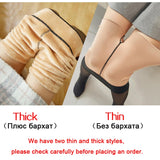 NORMOV Winter Warm Pantyhose Women Super Elastic Black Slim Pantyhose For Women Casual Fashion Plus Velvet Thick Tights - Livefree