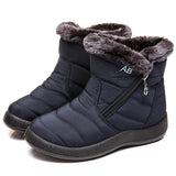Women Boots Fashion Waterproof Snow Boots For Winter Shoes Women Casual Lightweight Ankle Botas Mujer Warm Winter Boots Black - Livefree