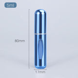 5ml Perfume Atomizer Portable Liquid Container For Cosmetics Mini Aluminum Spray Alcochol Empty Bottle  Refillable For Traveling - Livefree