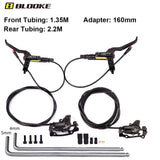 BLOOKE Electric Scooter Hydraulic Disc Brake Left/Right Set 140mm 160mm 180mm Power-Off E-bike Brakes with Rotor for Kugoo - Livefree