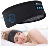 Bluetooth Sleeping Headphones Sports Headband Thin Soft Elastic Comfortable Wireless Music Earphones Eye Mask for Side Sleeper - Livefree