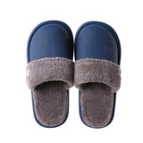 JIANBUDAN Plush warm Home flat slippers Lightweight soft comfortable winter slippers Women's cotton shoes Indoor plush slippers - Livefree