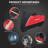 HEROBIKER Motorcycle Cover Outdoor Uv Protector Scooter Cover Bike Waterproof Dustproof Moto Rain Cover Indoor Lock-holes Design - Livefree