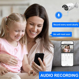 Hiseeu 5MP 3MP Audio IP Security Surveillance Camera POE H.265 Outdoor Waterproof IP66 CCTV Camera P2P Video Home for POE NVR - Livefree