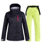 Winter Women Ski Suit Thermal Ski Jacket Pants Set Windproof Waterproof Snowboarding Jacket Female Skiing Suits Snow Coat - Livefree