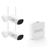 Zoohi Wireless Mini NVR 3MP Wifi Camera Set Surveillance Video System Sound Record Home Outdoor Security Camera System